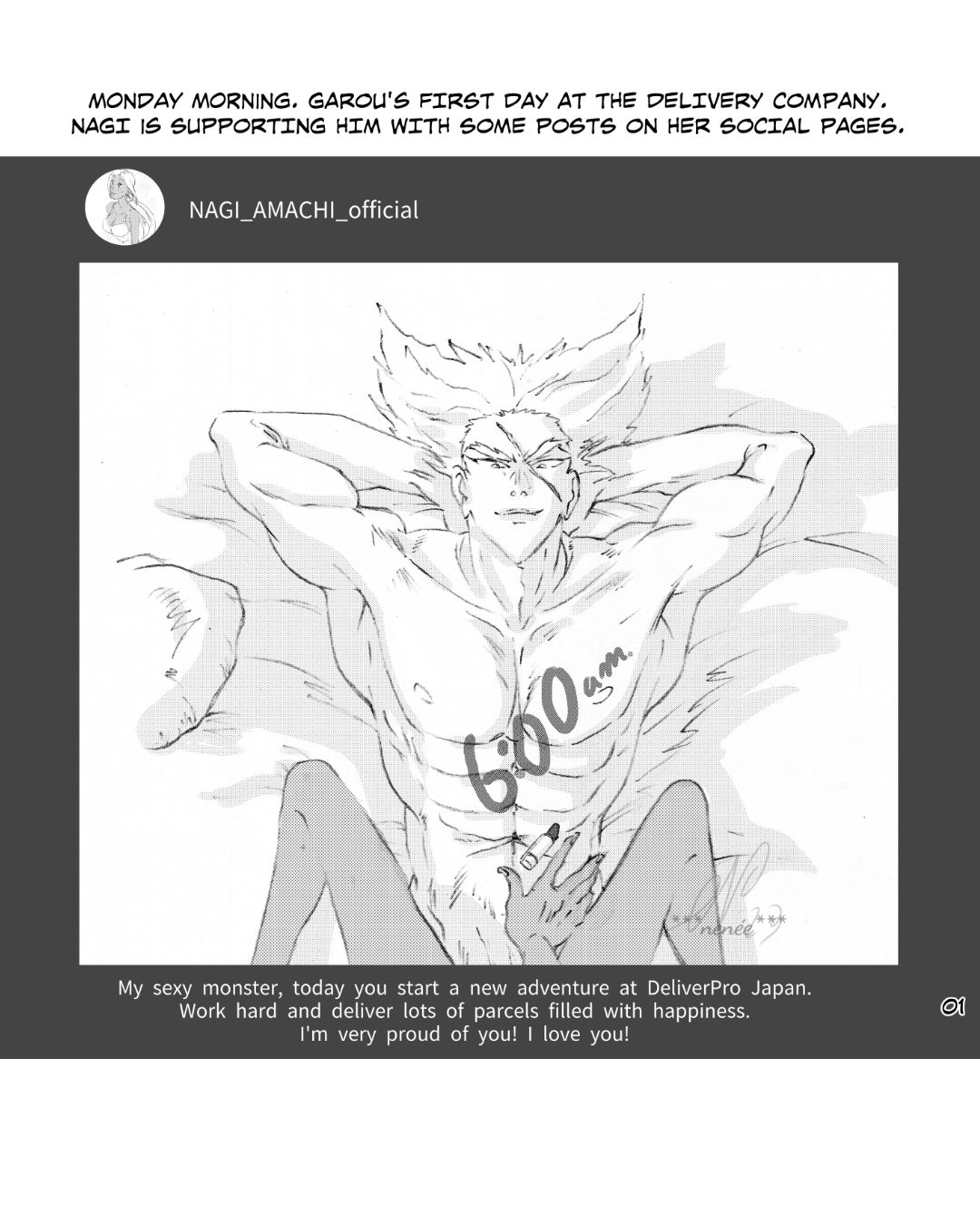 Garou and Nagi have sex at 6am before Garou leaves to new job at Delivery Pro Japan